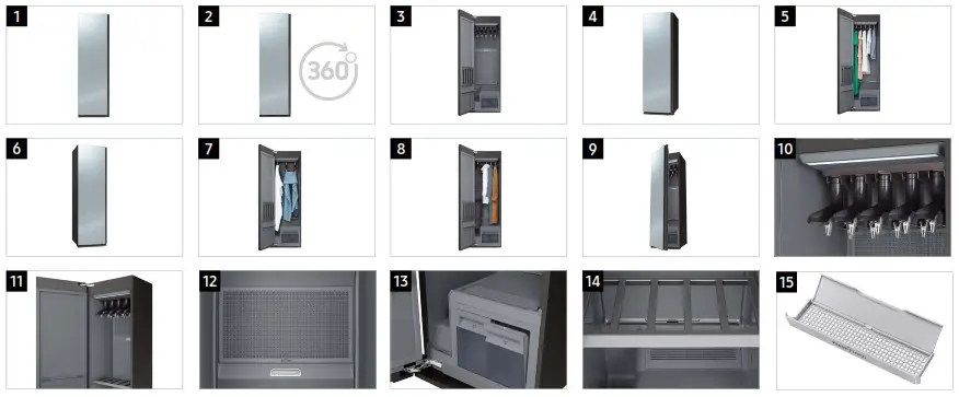 SAMSUNG DF10A9500CG Steam Cabinet For Clothes Care- image Order