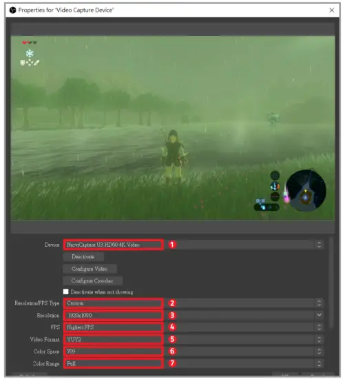 Narvitech NJ300 USB3 0 HD60 4Kp60 HDMI Bypass Game Capture Box - Setting2
