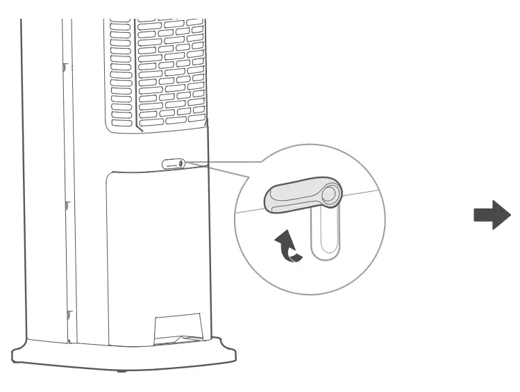 MORRIS MAC 16251 Tower Fan - Parts name 1