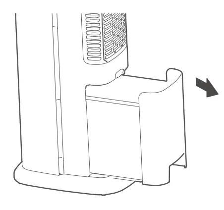 MORRIS MAC 16251 Tower Fan - Parts name 4