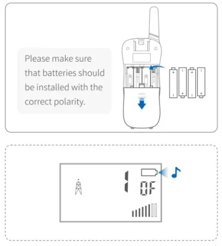 VANTOP VT10 Walkie Talkie for Kids - Battery Installation 2