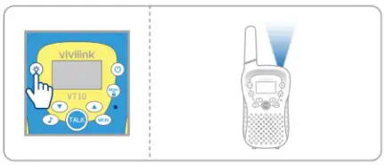 VANTOP VT10 Walkie Talkie for Kids -Lemp Button