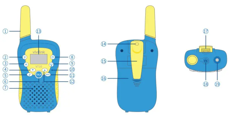 VANTOP VT10 Walkie Talkie for Kids - Product Overview