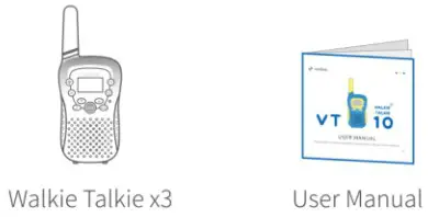 VANTOP VT10 Walkie Talkie for Kids - Whats included