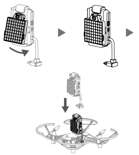 Attach the dot-matrix display