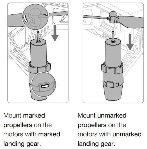 Installing the Propellers 