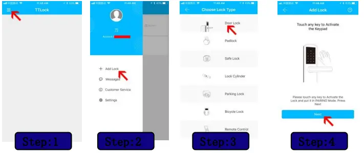 HAIFUAN HFAM10B-L-NB Bluetooth Keyless Code Door Lock-fig12