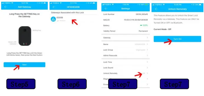 HAIFUAN HFAM10B-L-NB Bluetooth Keyless Code Door Lock-fig23
