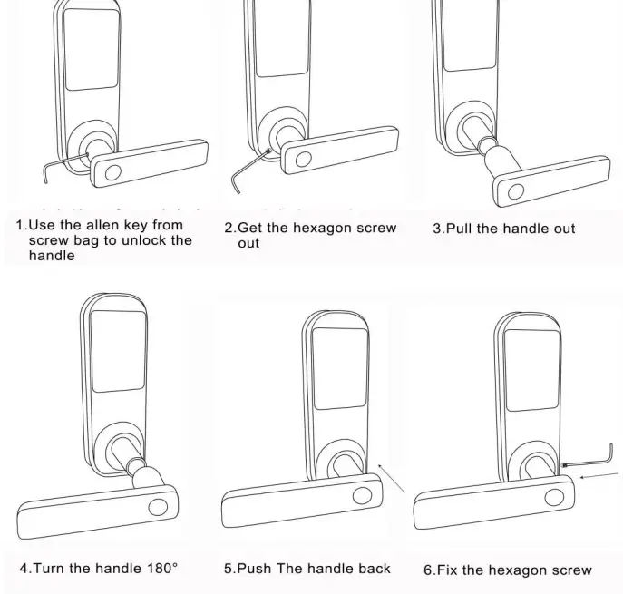 HAIFUAN HFAM10B-L-NB Bluetooth Keyless Code Door Lock-fig34