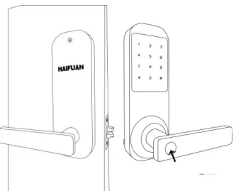 HAIFUAN HFAM10B-L-NB Bluetooth Keyless Code Door Lock-fig8