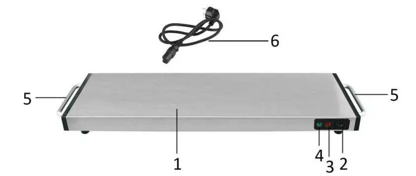 emerio WP-112843 Warm Plate 1