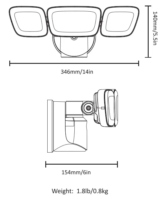 novostella NTA15B Switch Controlled Security Light 4
