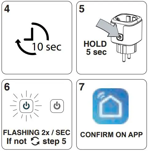 Alecto SMART-PLUG10 Smart WiFi Plug Instruction Manual - How to use