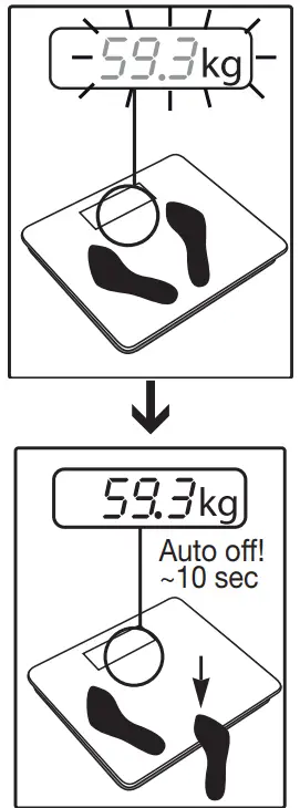 beurer GS 10 Black Glass Bathroom Scale - fig6