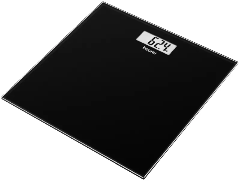 beurer GS 10 Black Glass Bathroom Scale