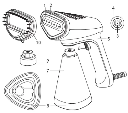 BLAUPUNKT VSI601 Portable garment steamer-fig2