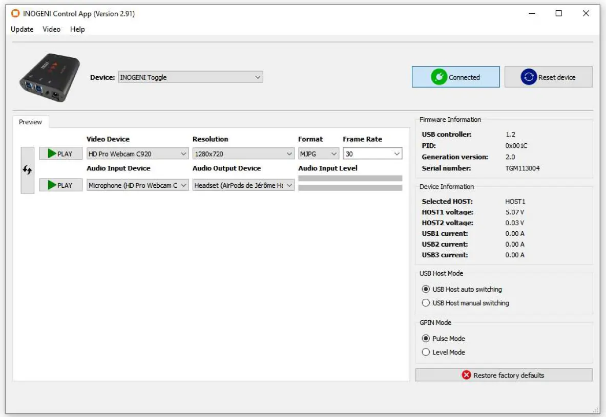 INOGENI Toggle USB 3.0 Switcher Hub-5