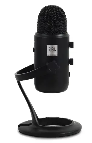 After unpacking the CSUM1 D, rotate the microphone by 180 degrees so thatthe Microphone Gain Control & Headphone Volume Control are facing you. Tighten the screws on both sides once the microphone is adjusted to your desired angle. Connect CSUM1 D to your computer with the supplied USB cable - and the LED on the Mute Button will glow white, indicating the mic is ON. This microphone captures sound from the front and the side, and not from the top. Always use it as shown in the figure below.