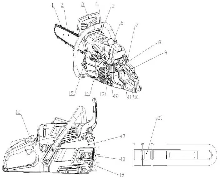 Texas-XCS4500-Gasoline-chain-saw-01