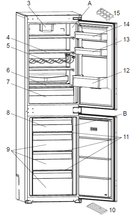 SHARP SJ-BF227M01X-EN Fridge-Freezer 04