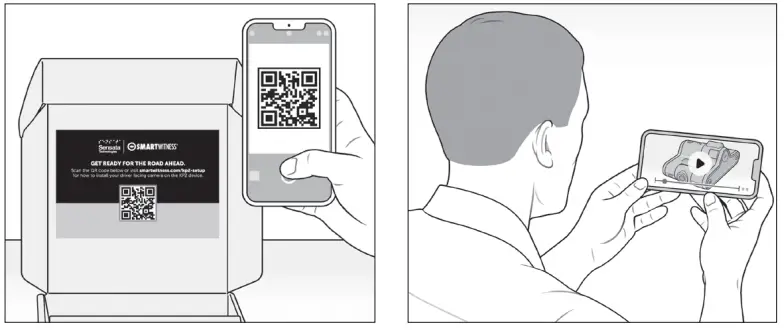 SMARTWITNESS KP2 Dual Facing Fleet Telematics 4G LTE Dash Cam - 1