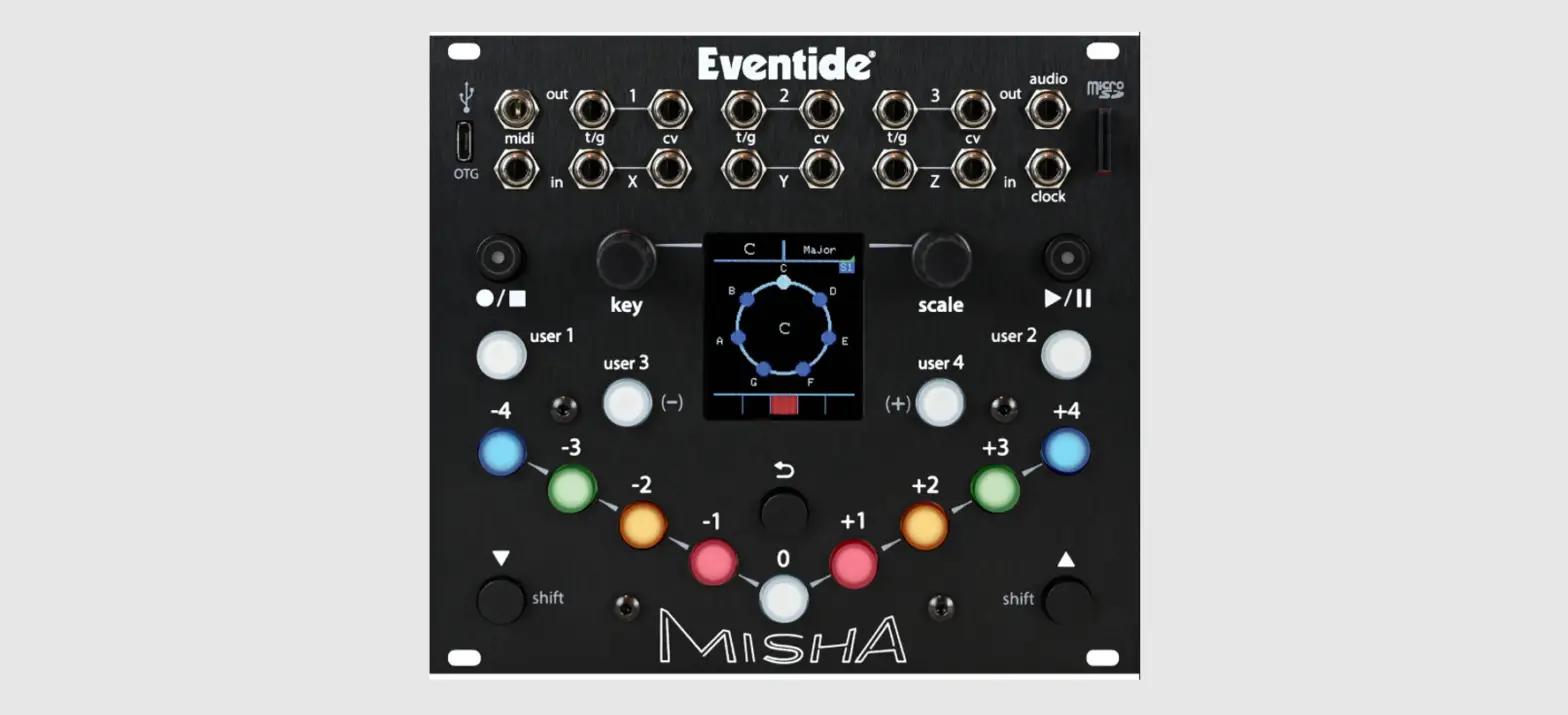 Eventide 1220-000 Misha Interval-based Instrument And Sequencer For Eurorack User Guide