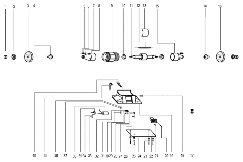 MANN DSM150PS Electric Professional Bench Polisher - 10