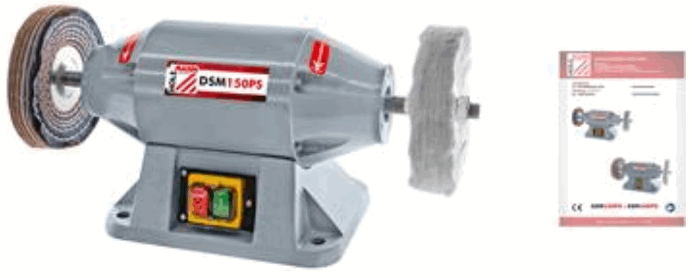 MANN DSM150PS Electric Professional Bench Polisher - 4