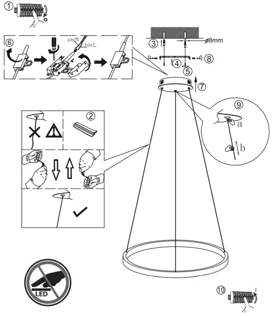 LeuchtenDirekt 996041 LED Pendant Light-fig2