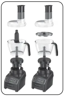 BLACK DECKER Power Crush Multi-Function Kitchen - PROCESSOR ATTACHMENT