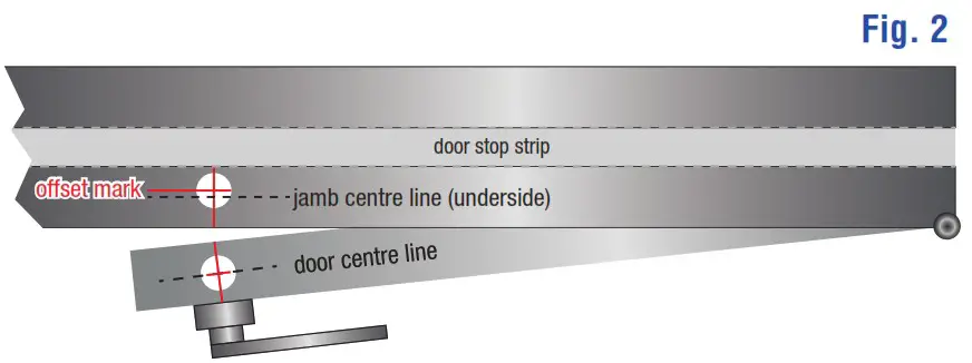 Precision PLS 24 Pro Concealed Magnetic Catch - Top of door installation example 2