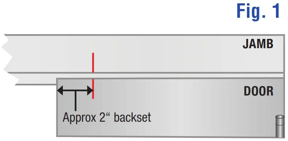 Precision PLS 24 Pro Concealed Magnetic Catch - Top of door installation example