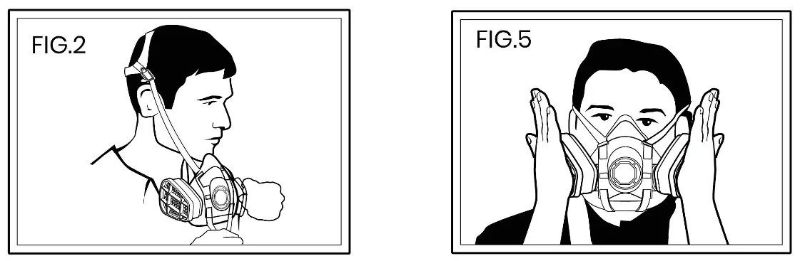 Breath Buddy 650 Half Mask Respirator TPR Facepiece - fig3