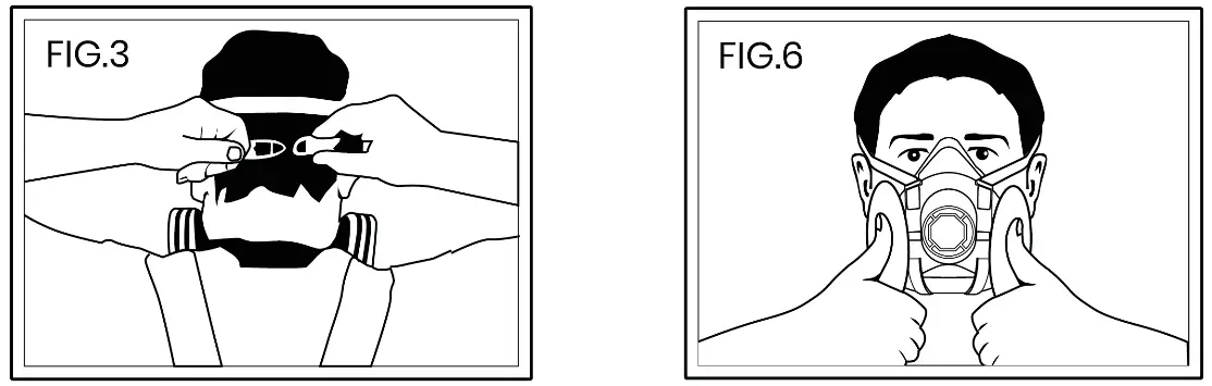 Breath Buddy 650 Half Mask Respirator TPR Facepiece - fig4