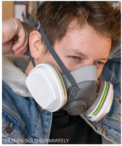 Breath Buddy 650 Half Mask Respirator TPR Facepiece