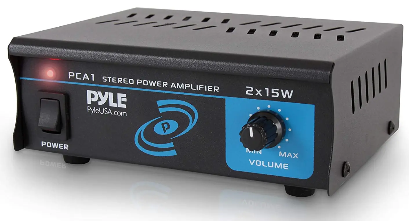 Pyle-PCA1.5 2x15-Watt=Stereo-Power-Amplifier-Compact-Mini-2-Channel-Portable-Home-Audio-Speaker-Receiver-IMGG