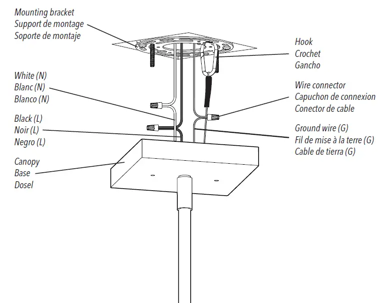 artika CAR15-WT Carter Square 4 Light Chandelier 7