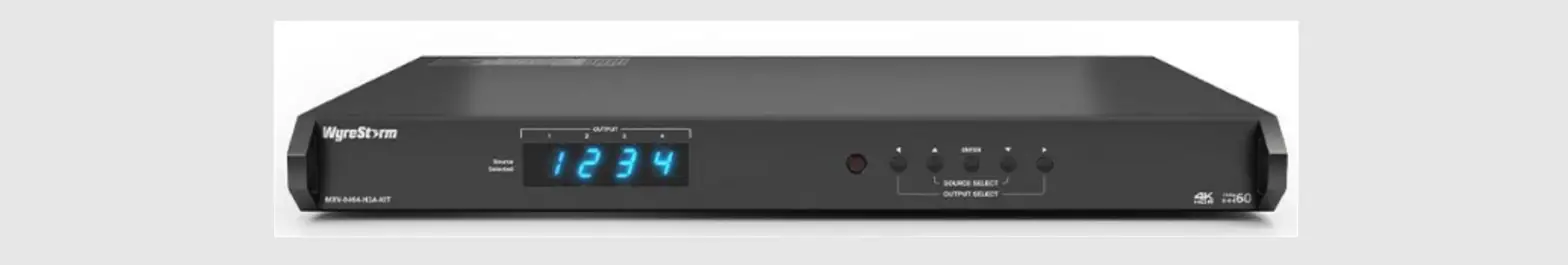 Wyrestorm Mxv-0404-h2a-kit Mxv Full 4k Hdr 60hz Hdbaset Matrix Switchers With Zone Audio De Embed Outputs User Guide