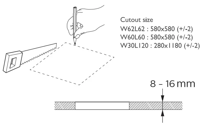 PHILIPS 911401862982 LED Panel Light - Plaster Cell