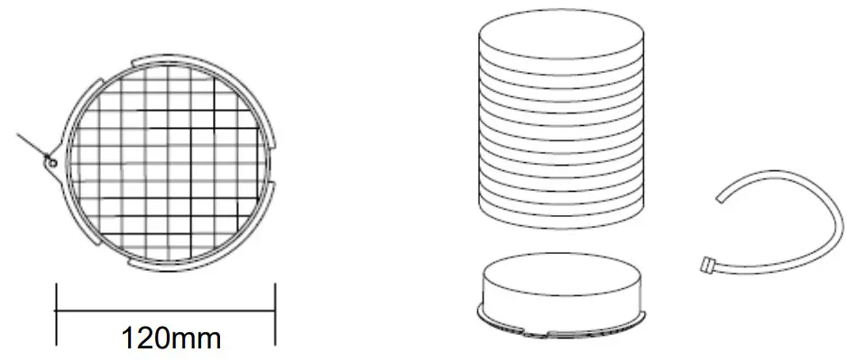 ELBA ESH-M7598 Stainless Steel Slim Cooker Hood - duct pipe