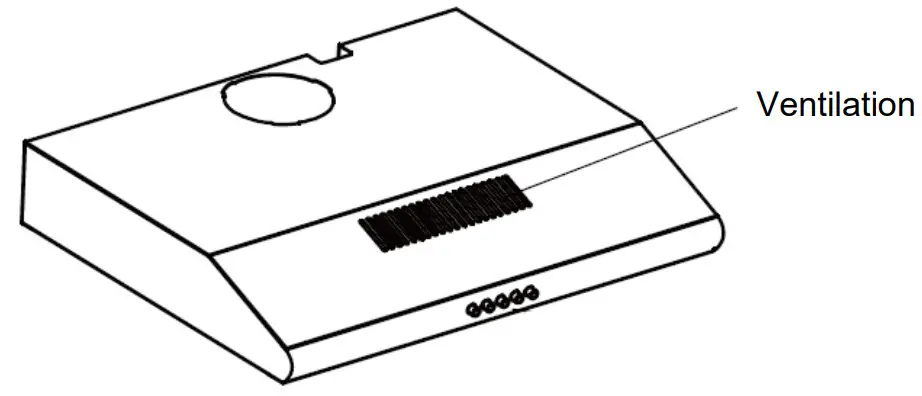 ELBA ESH-M7598 Stainless Steel Slim Cooker Hood - grease filter