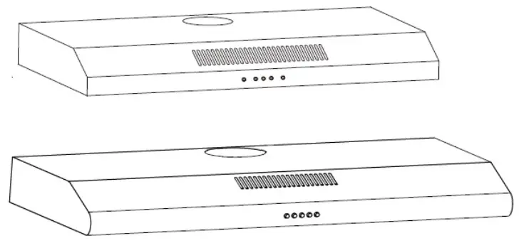 ELBA ESH-M7598 Stainless Steel Slim Cooker Hood