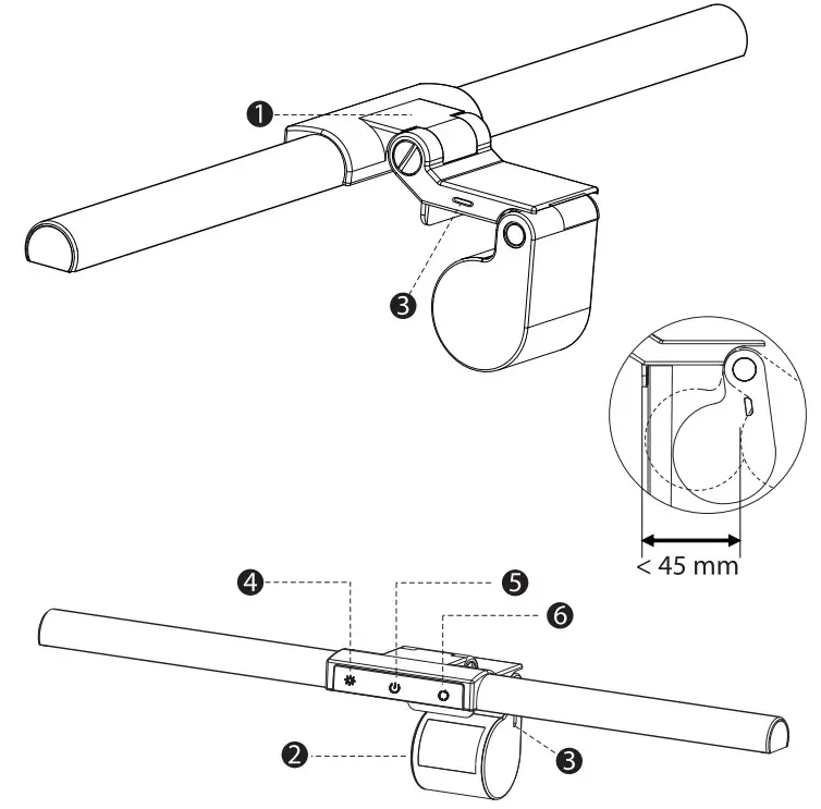 FeinTech LTL00700 LED Monitor Lamp