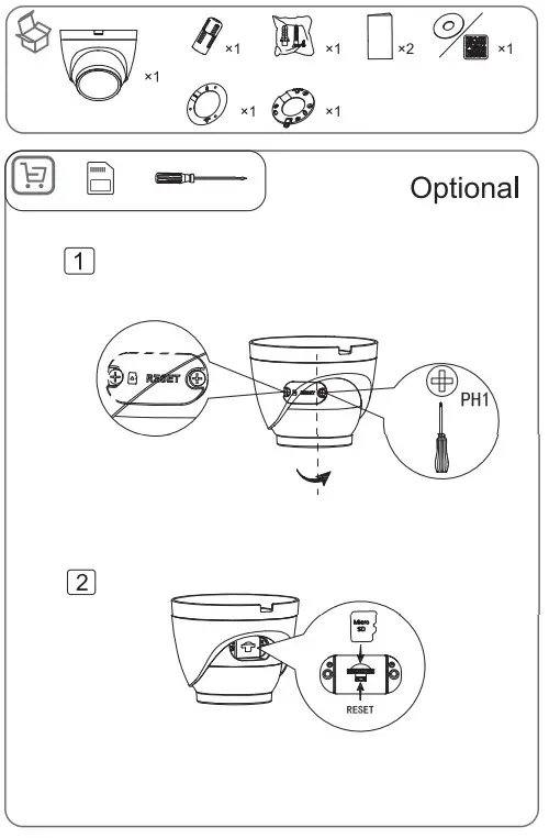 dahua IPC-HDW4433C-A Eyeball Network Camera