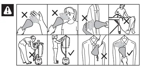 PHILIPS GC514 GC518 GC524 WALITA Garment Steamer - Figure 2