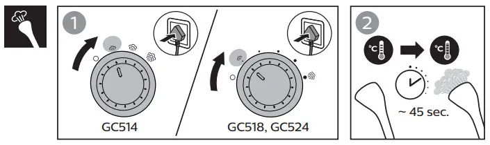 PHILIPS GC514 GC518 GC524 WALITA Garment Steamer - Figure 6