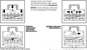 FIG 13 CLEANING THE BRUSHROLL