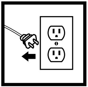 FIG 7 Unplug the power cord