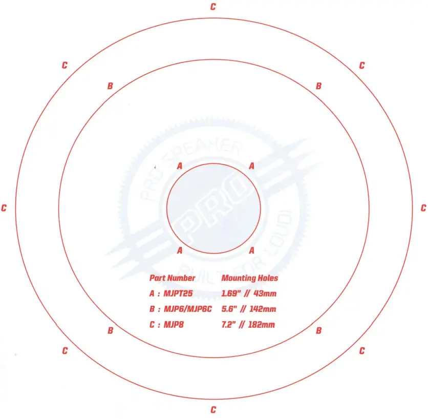 MEMPHIS MJPT25 1 Inch Mojo Pro Bullet Tweeters -