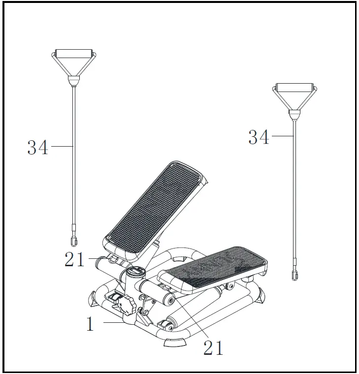 SUNNY Health Fitness SF-S0978 Total Body Stepper 04
